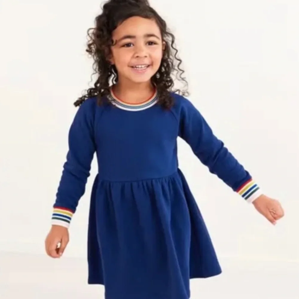 $23 ADD ON hanna andersson dress sleeve terry‎ retro 6-7Y Zara Mini Boden 6 7